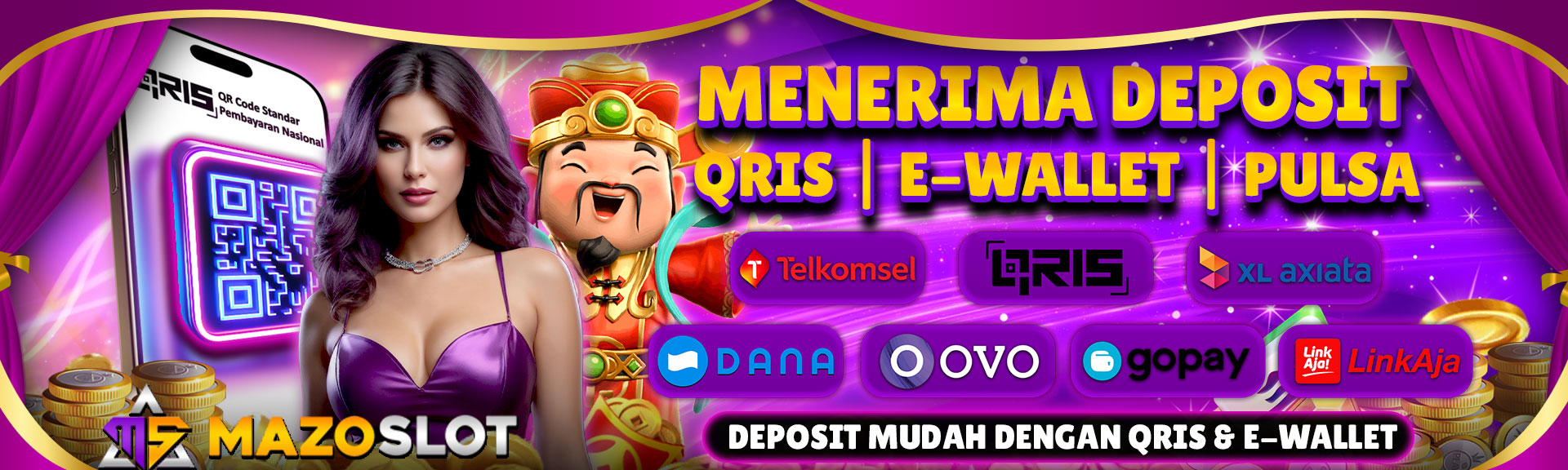 DEPOSIT VIA QRIS & E-WALLER