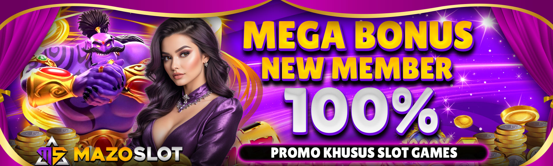 MEGA BONUS NEW MEMBER 100%